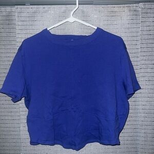 Blue Fabletics cropped Women's workout Top